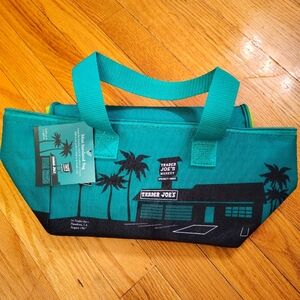 Trader Joe's mini insulated tote -gree